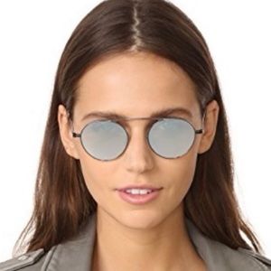 Garret Leight Zeno M reflective Sunglasses
